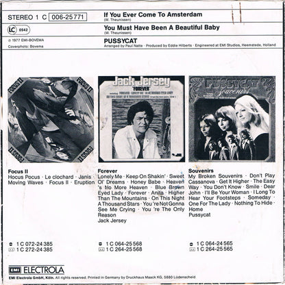 Pussycat (2) : If You Ever Come To Amsterdam (7", Single)