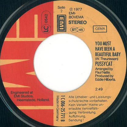 Pussycat (2) : If You Ever Come To Amsterdam (7", Single)