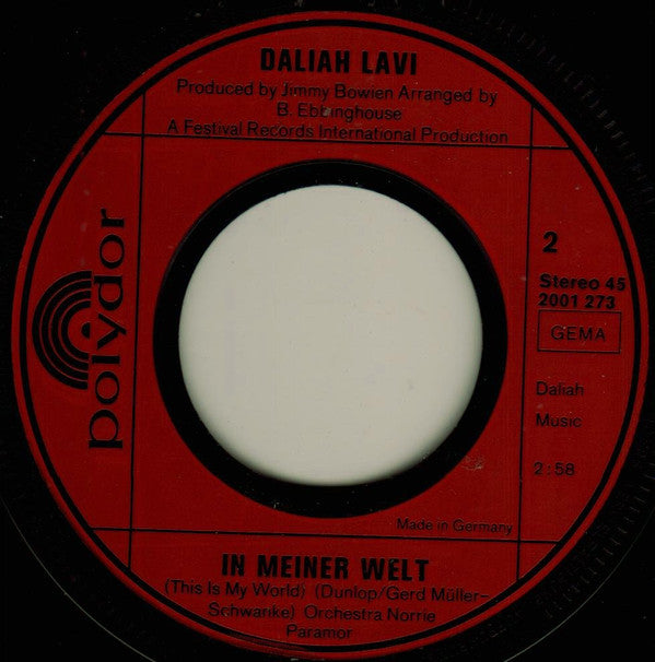 Daliah Lavi : Ich Glaub' An Die Liebe (7", Single)