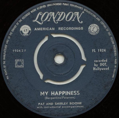 Pat Boone And Shirley Boone : Side By Side (7", Single)