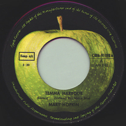 Mary Hopkin : Temma Harbour (7", Single)