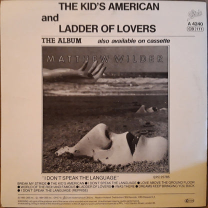 Matthew Wilder : The Kid's American (7", Single)