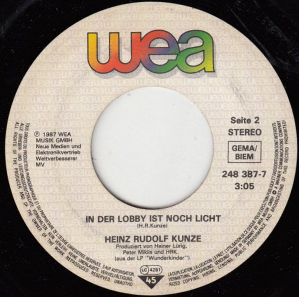 Heinz Rudolf Kunze : Finden Sie Mabel! (7", Single)