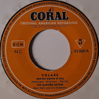 McGuire Sisters : Volare (Nel Blu Dipinto Di Blu) (7", Mono)