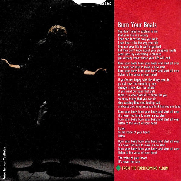 Maarten Peters & The Dream : Burn Your Boats (7", Single)