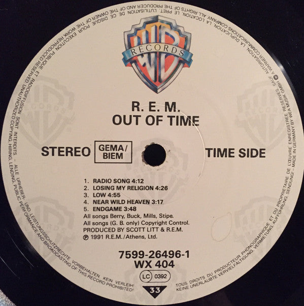 R.E.M. : Out Of Time (LP, Album + 7" + Ltd)