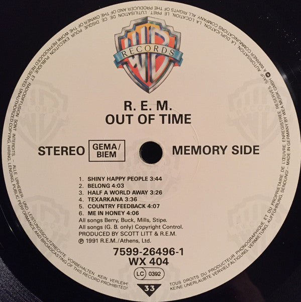R.E.M. : Out Of Time (LP, Album + 7" + Ltd)