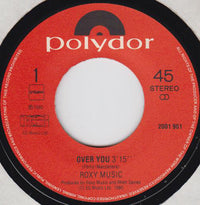 Roxy Music : Over You (7", Single)