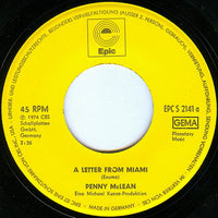Penny McLean : A Letter From Miami (7", Single)