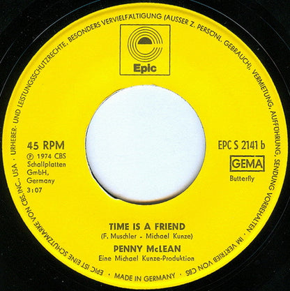 Penny McLean : A Letter From Miami (7", Single)