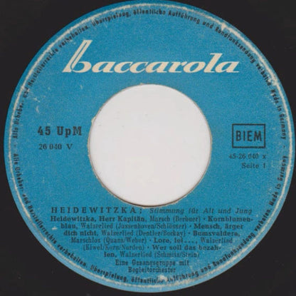 Unknown Artist : Heidewitzka (Stimmung Für Alt Und Jung) (7")