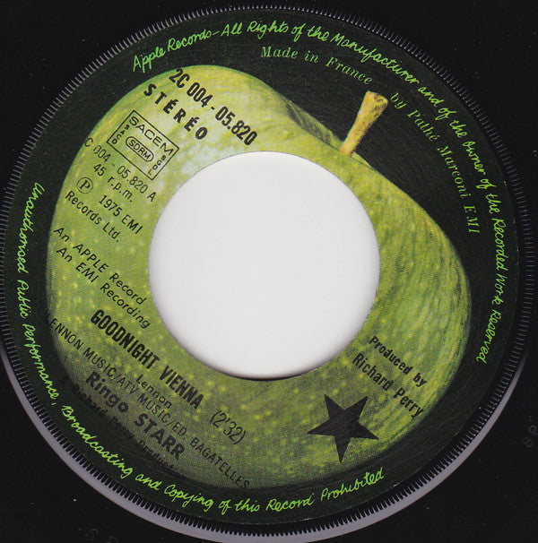 Ringo Starr : Goodnight Vienna (7", Single)