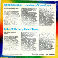 Unknown Artist : Kunstkopf-Stereofonie / Dummy Head Stereo  (7")