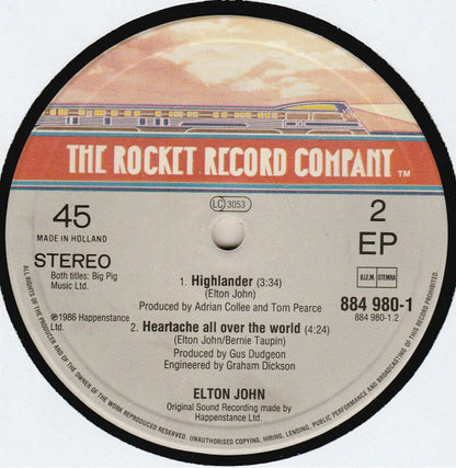 Elton John : Heartache All Over The World (12", EP)