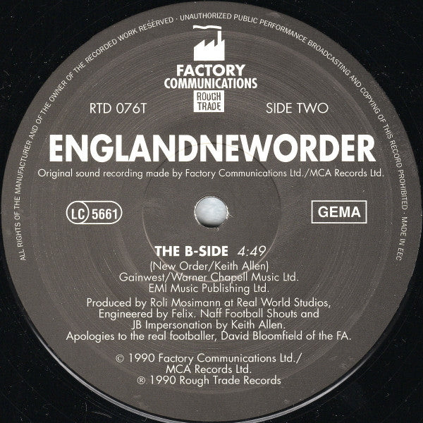 Englandneworder* : World In Motion... (12", Single)