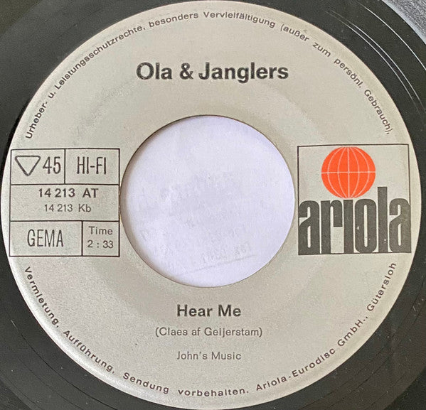 Ola & Janglers* : Let's Dance / Hear Me (7", Single)