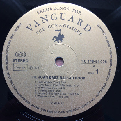 Joan Baez : The Joan Baez Ballad Book (2xLP, Comp)