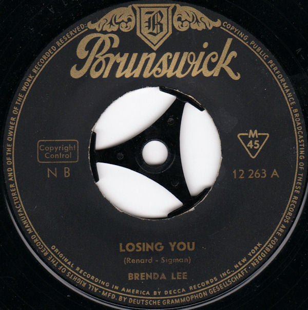 Brenda Lee : Losing You (7")