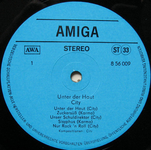 City (3) : Unter Der Haut (LP, Album)