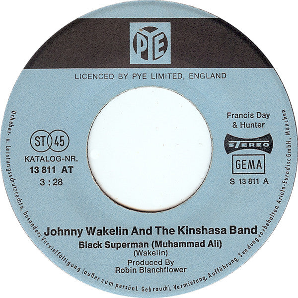 Johnny Wakelin & The Kinshasa Band : Black Superman ›Muhammad Ali‹ (7", Single)