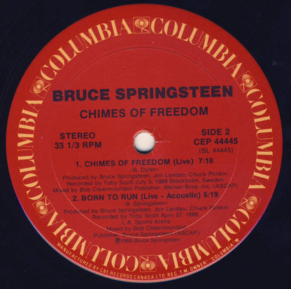 Bruce Springsteen : Chimes Of Freedom (12", EP)