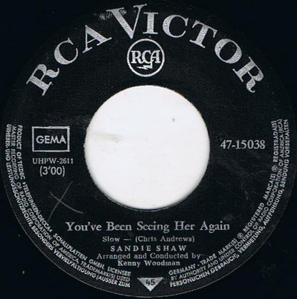 Sandie Shaw : You've Not Changed (7", Single)