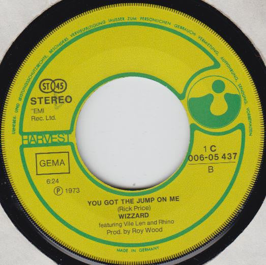 Wizzard (2) : Angel Fingers (A Teen Ballad) (7", Single)