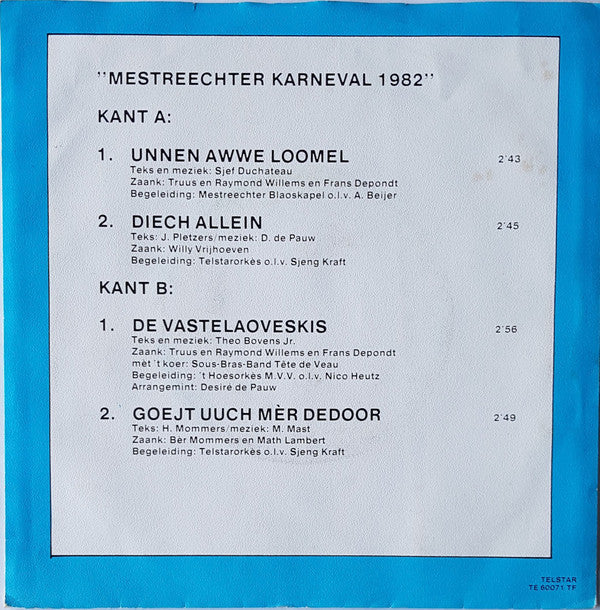 Various : Mestreechter Karneval 1982 (7")