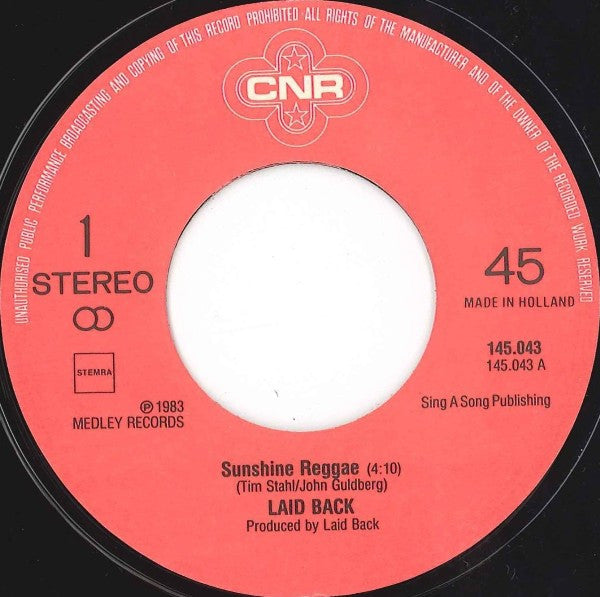 Laid Back : Sunshine Reggae (7", Single)