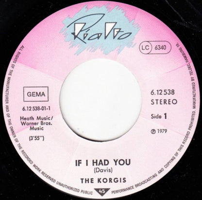 The Korgis : If I Had You (7", Single)