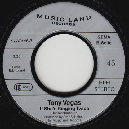 Tony Vegas* : On My Way To Your Heart (7", Single)
