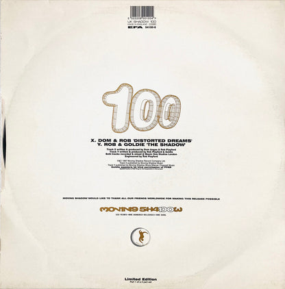 Dominic Angus & Rob Playford & Goldie : Shadow 100 (12", Ltd)