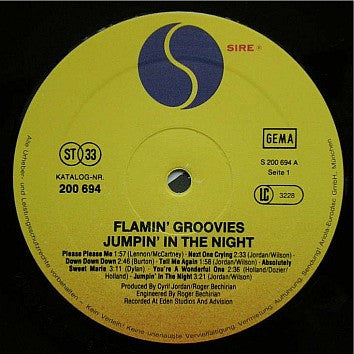 The Flamin' Groovies : Jumpin' In The Night (LP, Album)