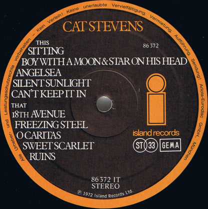 Cat Stevens : Catch Bull At Four (LP, Album, RP, Gat)