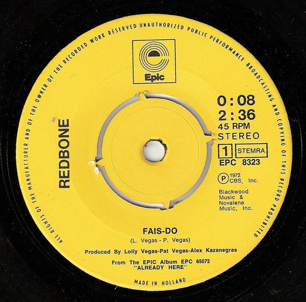 Redbone : Fais-Do (7", Single)