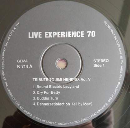 The Live Experience Band : Live Experience '70 / Tribute To Jimi Hendrix Vol. V (LP, Album)