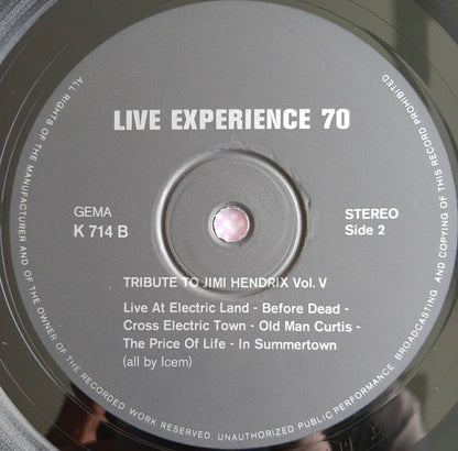 The Live Experience Band : Live Experience '70 / Tribute To Jimi Hendrix Vol. V (LP, Album)
