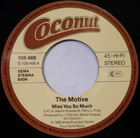 The Motive : Miss You So Much (7", Single)