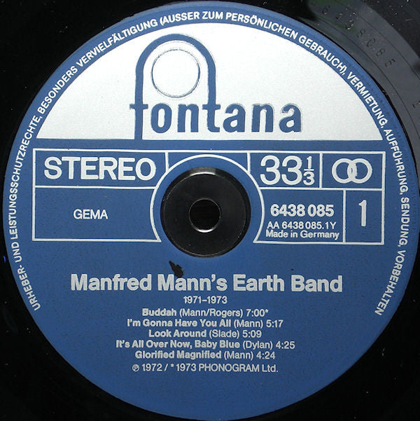Manfred Mann's Earth Band : 1971 - 1973 (LP, Comp)