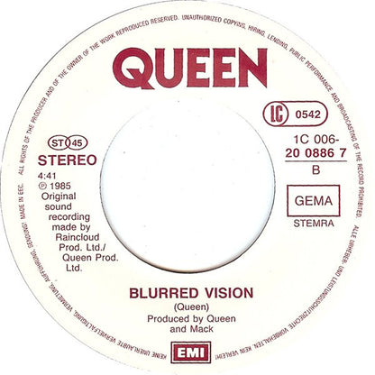 Queen : One Vision (7", Single)
