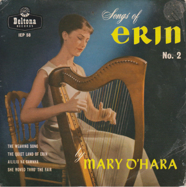 Mary O'Hara : Songs Of Erin No. 2 (7", EP, Mono)