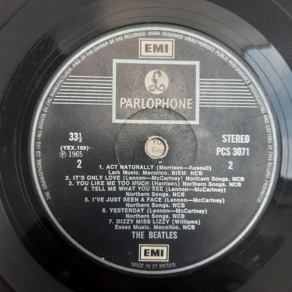 The Beatles : Help! (LP, Album, RE)