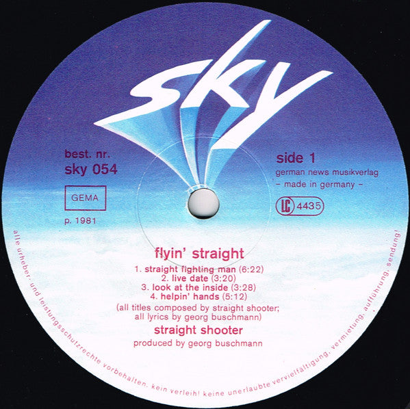 Straight Shooter : Flyin' Straight (LP, Album)