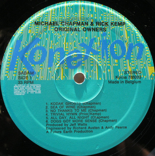Michael Chapman (2) And Rick Kemp : Original Owners (LP, Album)