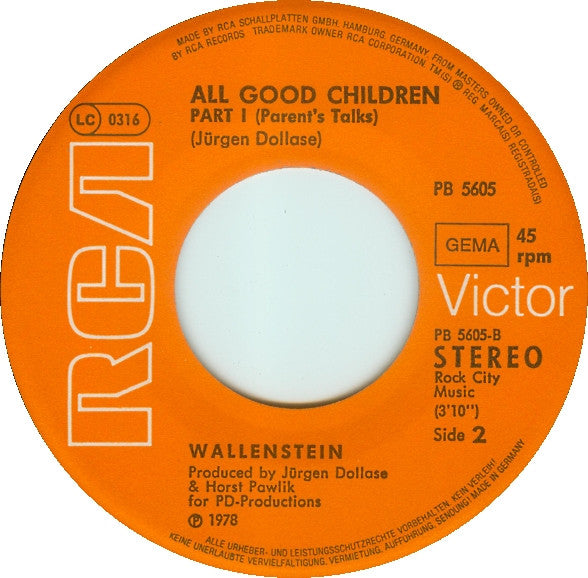 Wallenstein : Charline (7", Single)