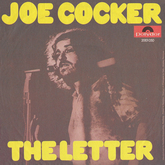 Joe Cocker : The Letter (7", Single, Mono)