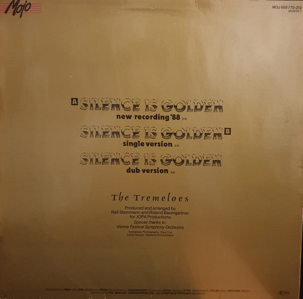 The Tremeloes : Silence Is Golden (New Recording '88) (12")