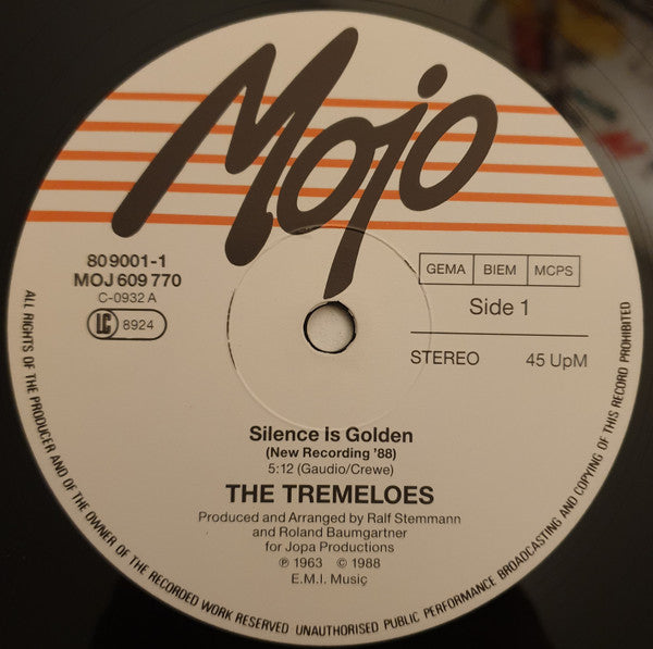 The Tremeloes : Silence Is Golden (New Recording '88) (12")