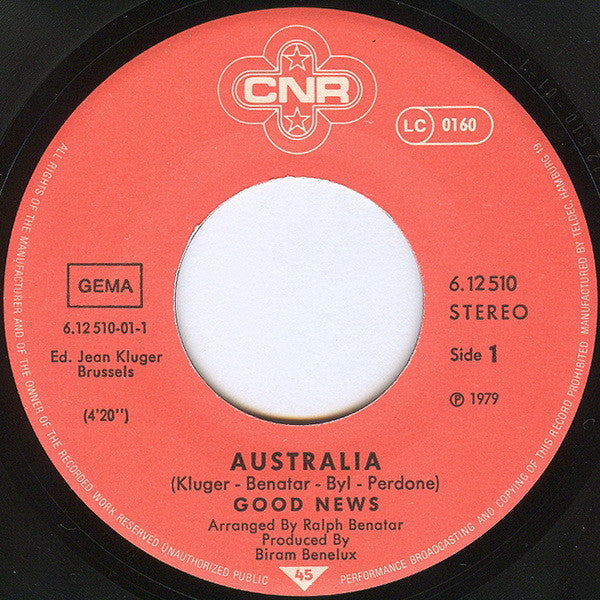 Good News : Australia (7", Single)
