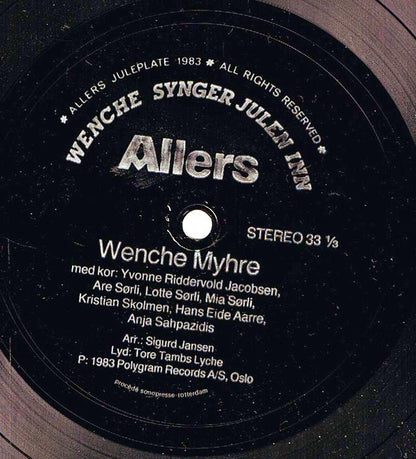 Wencke Myhre : Wenche Synger Julen Inn (Flexi, 7", S/Sided, EP)
